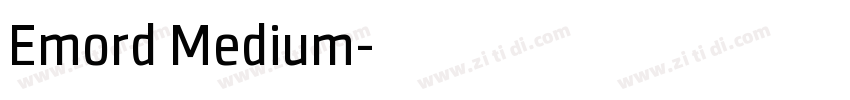 Emord Medium字体转换